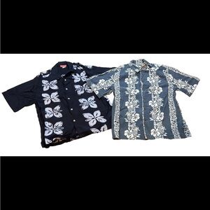 OP and Union Bay Kitschy 90's hawaiian button up men's M vacation shirts novelty